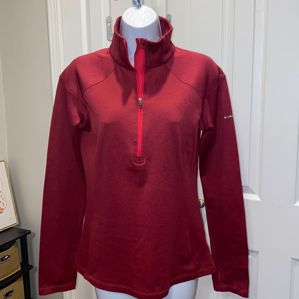 Womens Warm Columbia Omniwick evaporation fleece lined,zippered pullover, sz PS